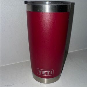 Yeti Brick Red 12oz Stainless Steel Tumbler EUC